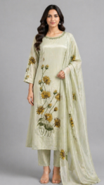 PURE CHINON ANARKALI SET