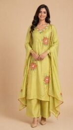 PURE MULCHANDERI APPLIQUE WORK SET