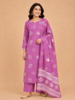 PINK MUL COTTON STARIGHT CUT SET